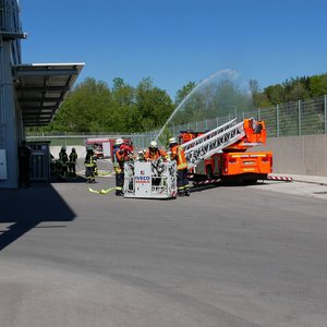 Drehleiter der Feuerwehr Wangen