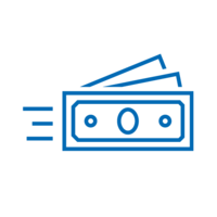 Icon "faire Vergütung und pünktliche Gehaltszahlung"