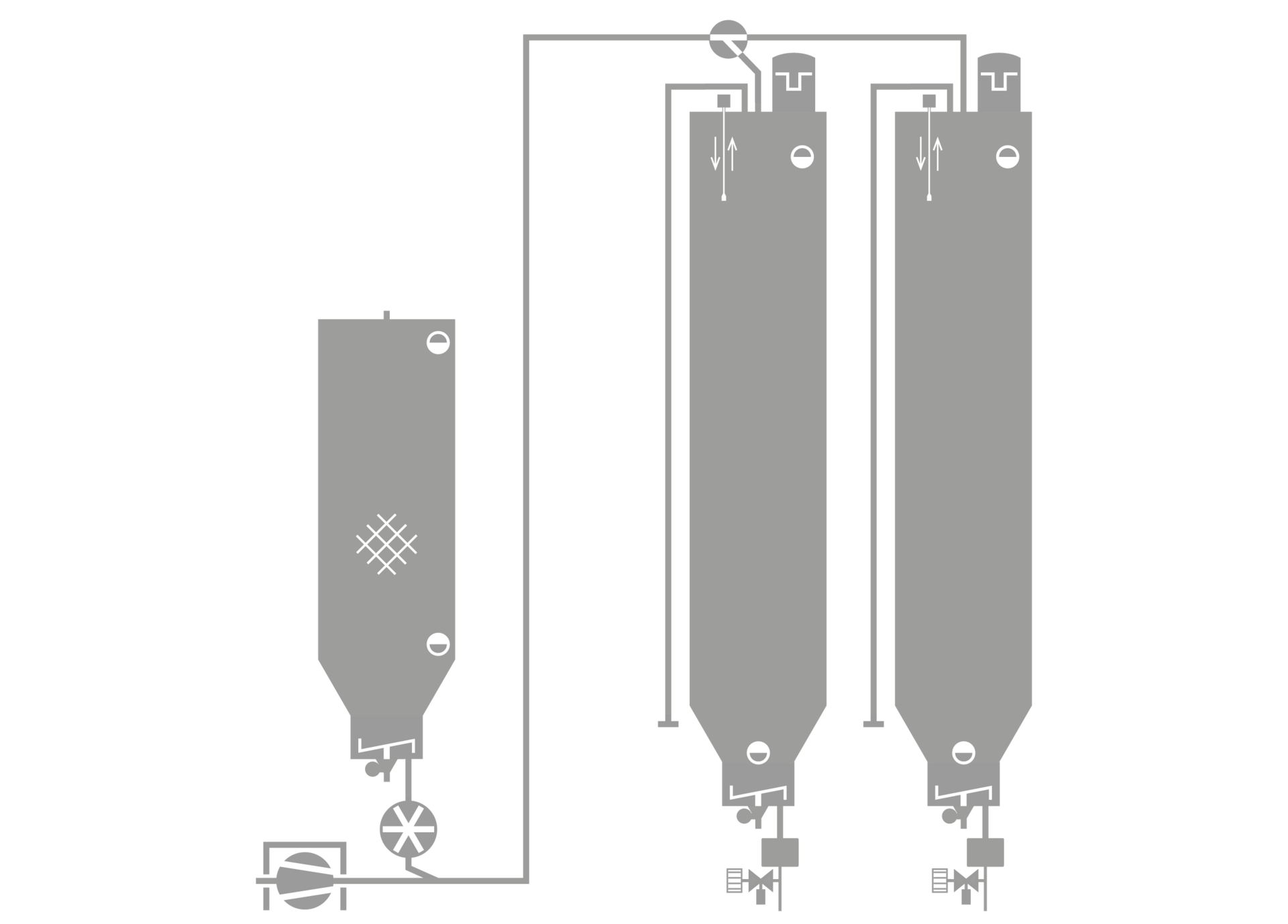 Schaubild Förderung mit Rührwerk