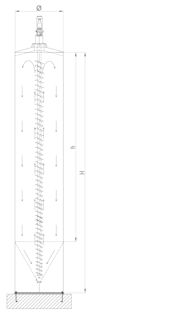 Außen-Mischsilo 60°
