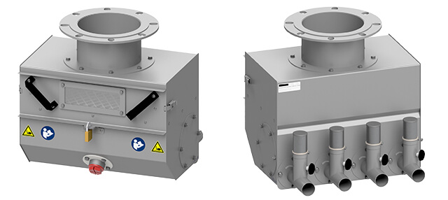 Absaugkasten mit Engelshaarsieb