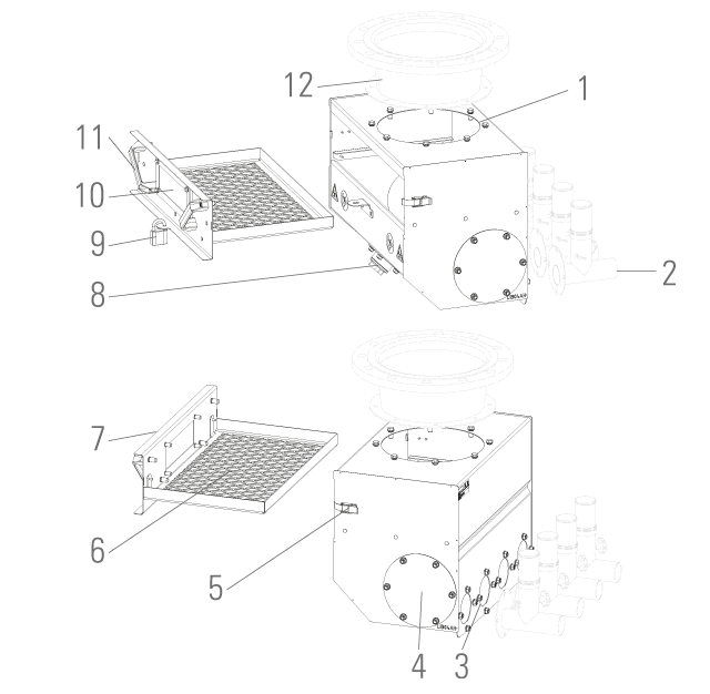 Absaugkasten mit Engelshaarfalle Produktübersicht