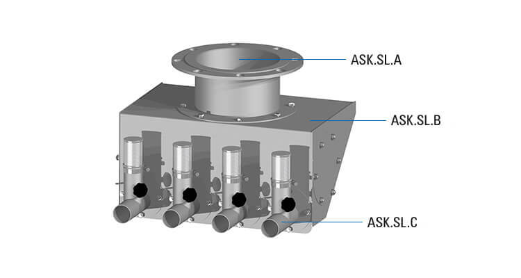 Absaugkasten "Granulat"