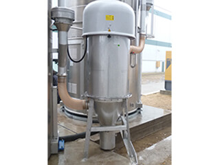 Parte inferior del filtro de silo con cubo de polvo