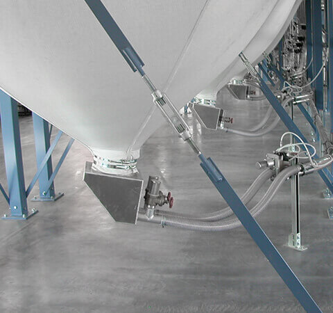 Absaugkasten für flexibles Silo
