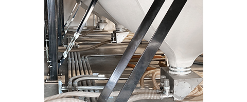 Absaugkasten für flexible Silos