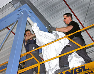 Montaje silo flexible