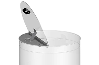 Klappbarer Deckel transparent