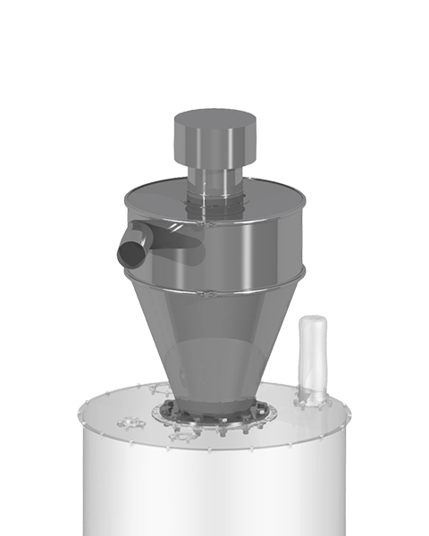 Zyklonabscheider für Granulat