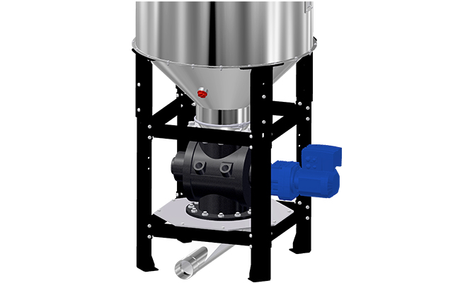 Zellenradschleusen-Behälter