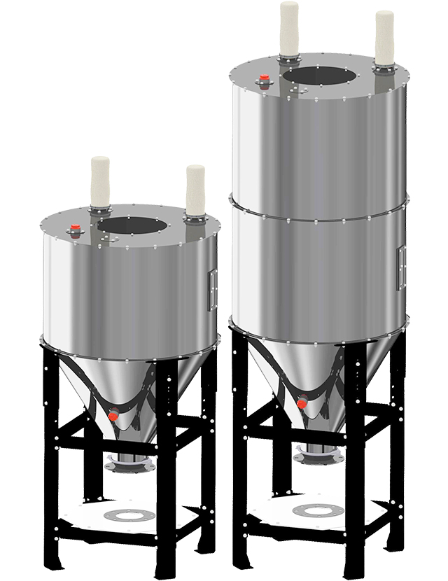 Zellenradschleusen-Behälter