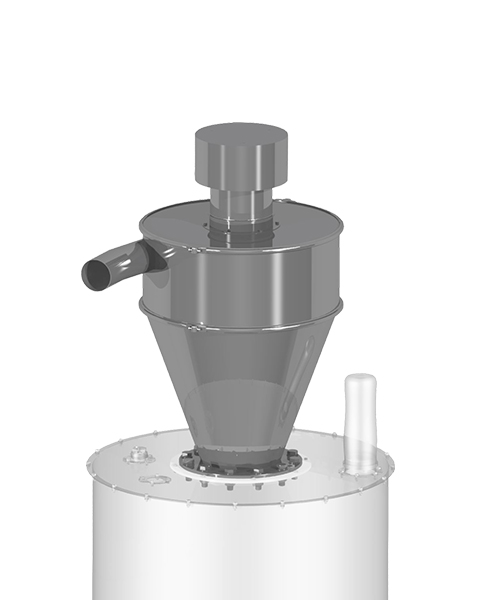 Zyklonabscheider für Granulat