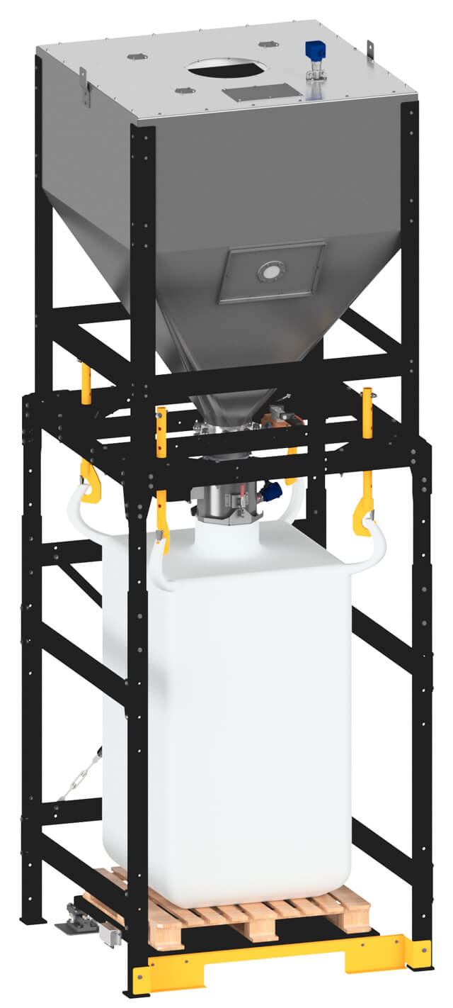 BigBag-Dosierbefüllung mit Container
