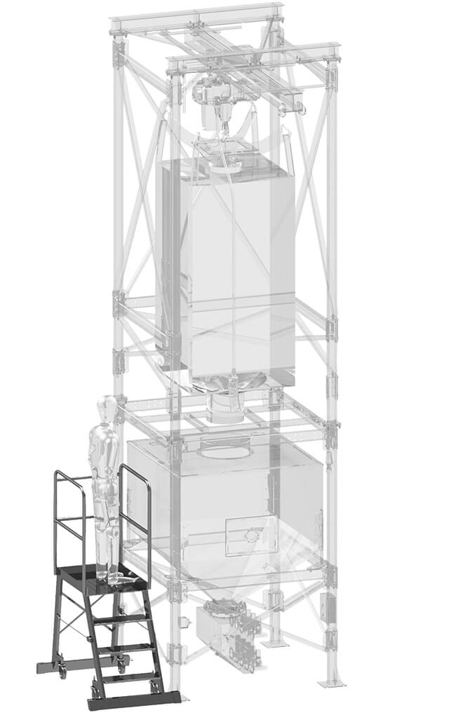 Podesttreppe für BigBags