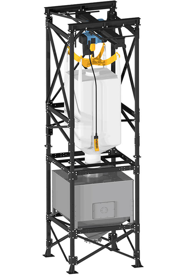 BigBag-Entleerung 2000 l mit Kettenzug