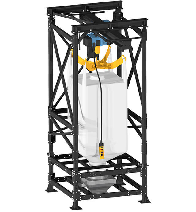 BigBag-Entleerung 70 l mit Kettenzug