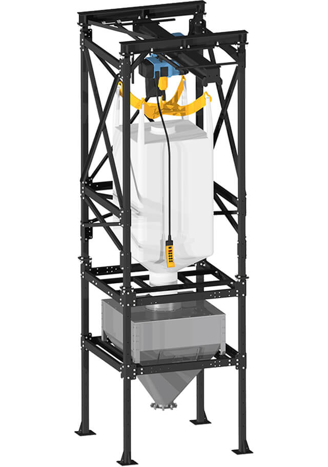 BigBag-Entleerung 1000 l mit Kettenzug