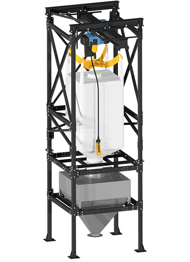 BigBag-Entleerung 1000 l mit Kettenzug