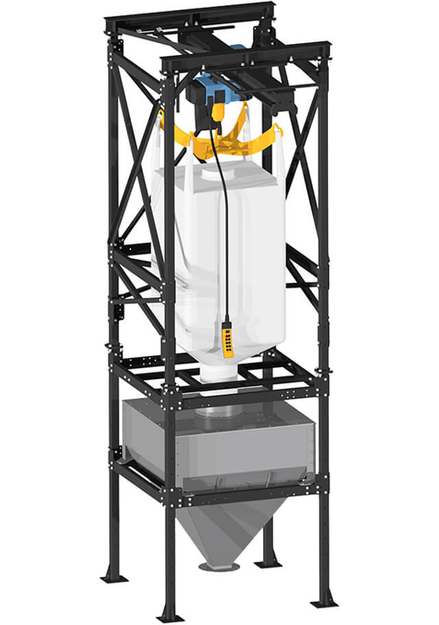 BigBag-Entleerung 1550 l mit Kettenzug