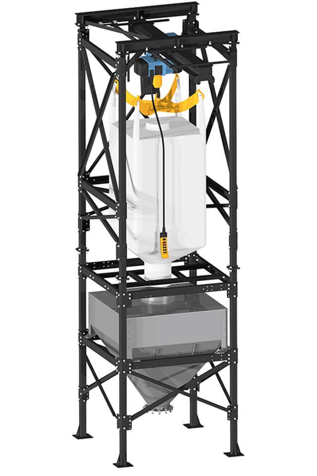 BigBag-Entleerung 1550 l mit Kettenzug