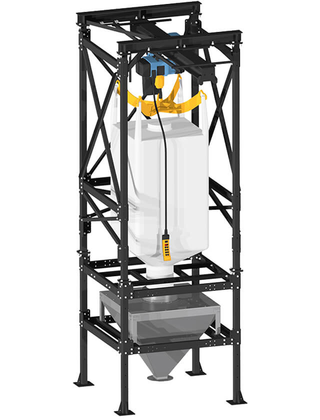 BigBag-Entleerung 600 l mit Kettenzug