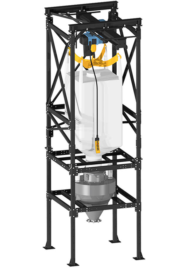 BigBag-Entleerung 350 l mit Kettenzug