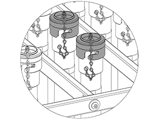 TWIST Kappe mit Kette