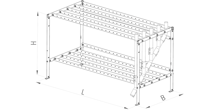 Kupplungsbahnhof Basic Gestell