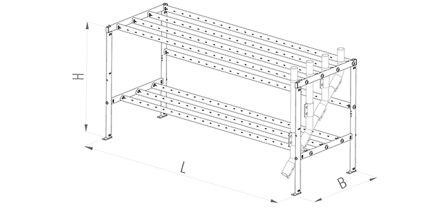 Kupplungsbahnhof Basic Gestell