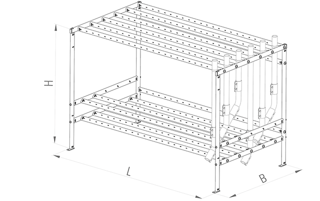 Kupplungsbahnhof Multi Gestell