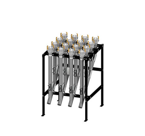 4 Verteiler mit 4 Abgängen