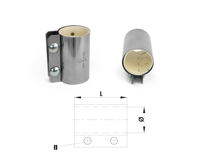 Rohrverbinder (L) weiß