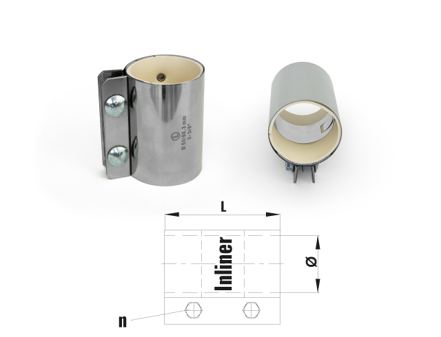 Rohrverbinder (L) "Inliner" weiß