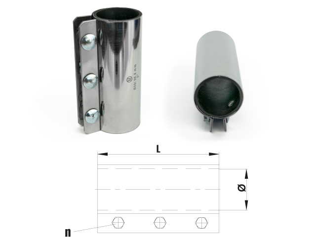 Rohrverbinder (M) schwarz