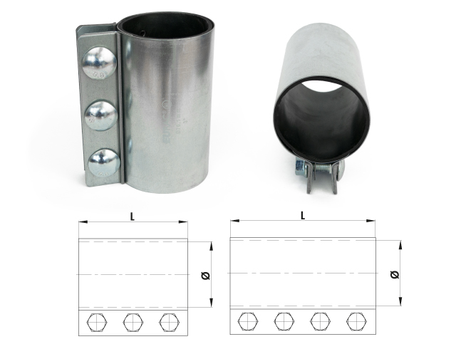 Rohrverbinder (HL) schwarz
