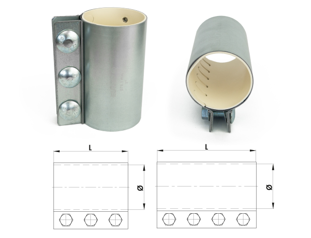 Rohrverbinder (HL) weiß