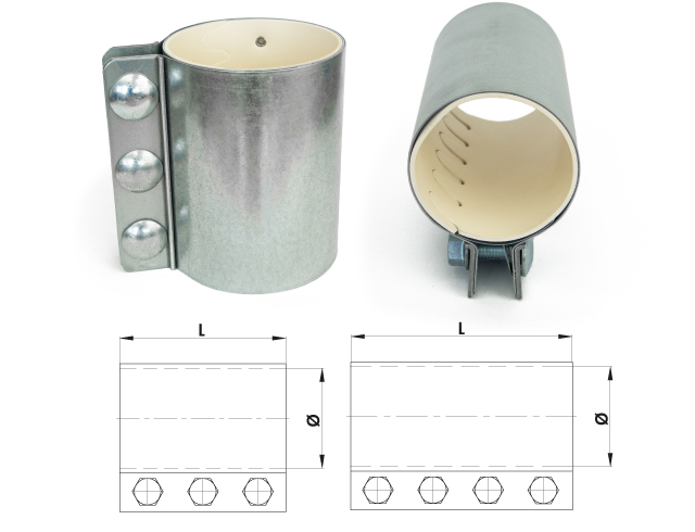 Rohrverbinder (H) weiß