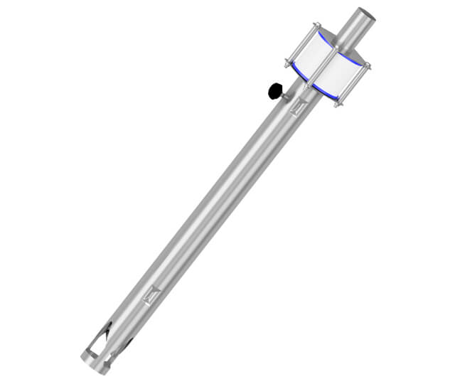 Sauglanze mit Filter "2F" doppelwandig