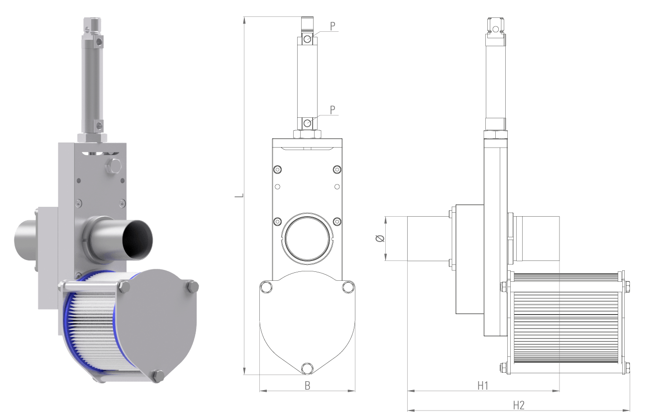 Absperrschieber mit Bypass AS.25.F