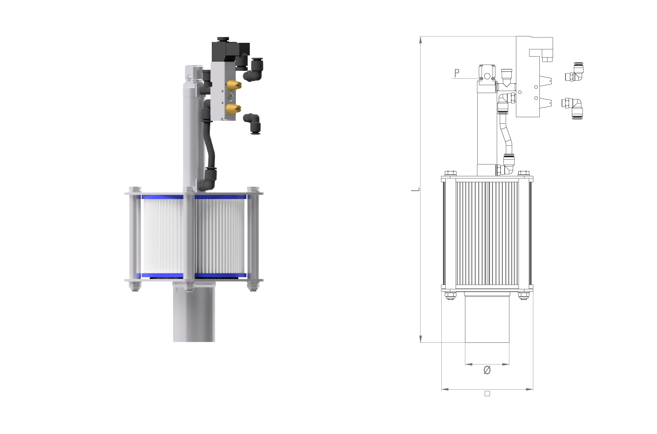 Leersaugventil stromlos geöffnet