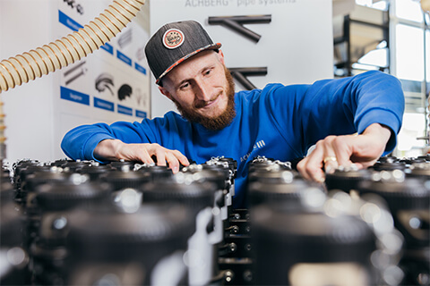 Mitarbeiter am Kupplungsbahnhof