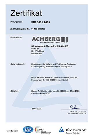 Zertifikat Qualitätsmanagement